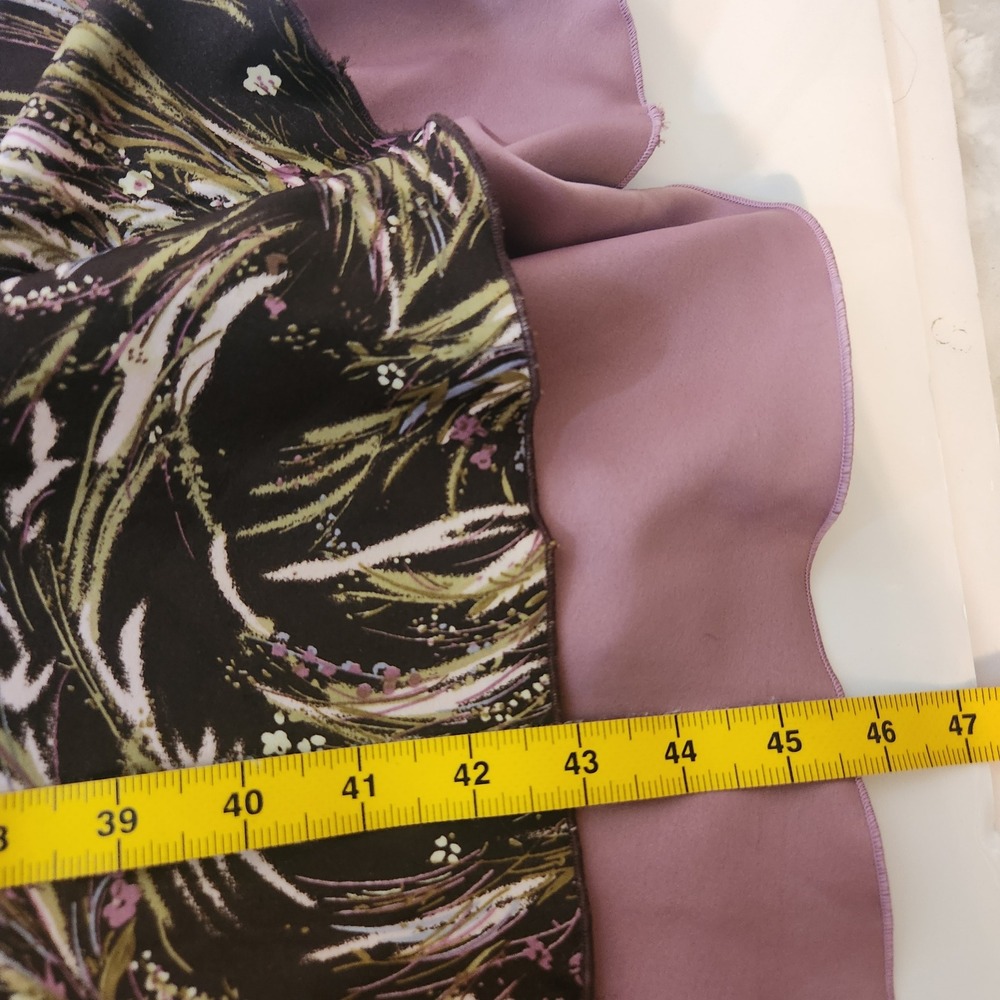 Handmade Craftsmanship Vintage Style Floral Wheat Print Fit Flare dress - Picture 13 of 14